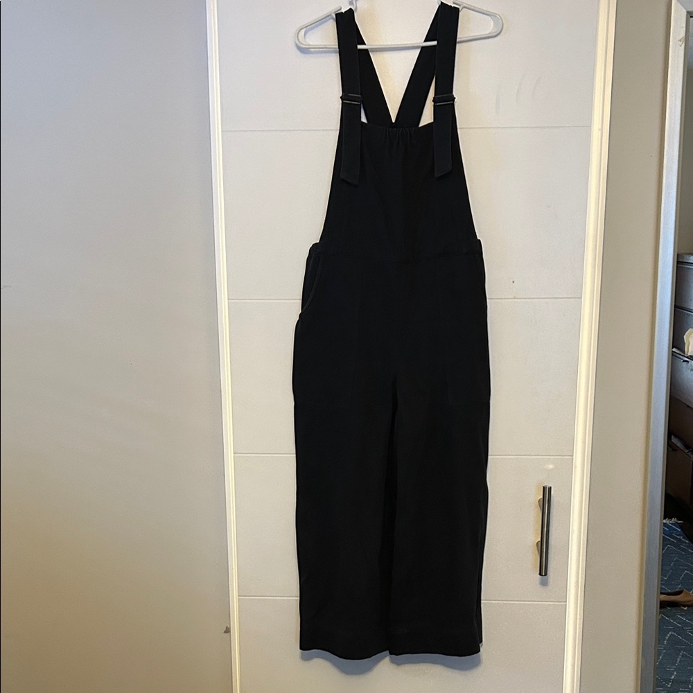 Steven Alan Navy Cropped Overalls